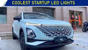 Chery omoda 5 Front DRL day time running LED light fog lamp cover lip daytime bumper bonnet bodykit