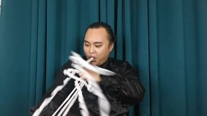 Magic Show Mouth Coils Paper Magic Tricks Mouth Magic Prop Funny Magician Toys