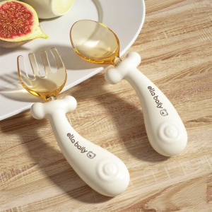 ELLABAILY | Baby Feeding Training Fork Spoon 餐具