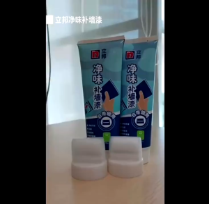 Nippon Paint Wall Touch Up Paint with Roller Brush (White) DIY Household Home Office Coating Cover Doodle Stain Repair Paste