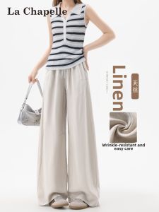 La Chapelle | Lightweight High Waisted Linen Trousers
