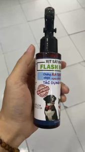 dung dịch sát khuẩn flash nano mau lành vết thương cho chó mèo