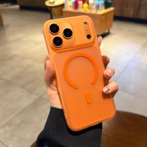 AO.HU | Semi-transparent Matte Anti-fingerprint Orange Phone Case