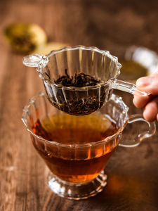 แก้วกรองชากรองความร้อนสําหรับชายามบ่ายพร้อมถาด Vintage ลายทาง ดีไซน์ สไตล์อังกฤษ Mintylife ครัว Diningware