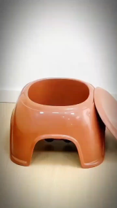 Child Toy Storage Stool Kindergarten Baby Plastic Storage Stool Multifunctional Thickened Anti-slip Stackable Small Bench