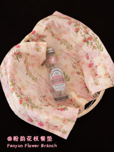 Tấm Trải Bàn Ăn Bằng Cotton Nguyên Chất Họa Tiết Hoa Họa Tiết Hoa Cách Nhiệt Chống Thấm Nước Chống Dầu Tấm Trải Bàn Ăn Kiểu Tây