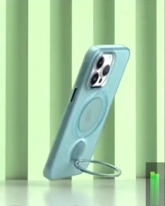 Magsafe Magnetic Phone Case For iPhone 14 Plus 13 12 11 Pro Max 360° to Rotate Metal Ring Holder Stand Matte Back Cover