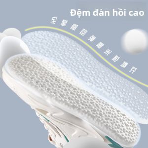 MONLEYTA | Miếng lót giày thể thao bằng cao su thoáng khí thấm mồ hôi chống mùi cho nam và nữ đế EVA hấp thụ sốc thoải mái khi đứng lâu