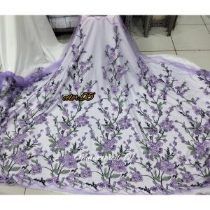 kain/bahan tile bordir garden bunga