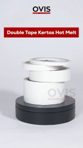 Double Tape Kertas Hotmelt Isolasi Lakban Isolasi Bolak Balik Ovis 6mm 12 mm 24 mm 48 mm 10 Yard