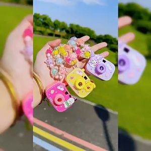 HL003 Kalung Kamera LED Proyektor Karakter Kuromi Sanrio Melody Hello Kitty Anak Perempuan