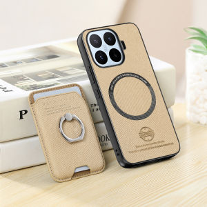 szhaiyu | For Magsafe Ring Stand Phone Case for Xiaomi 17T 15T Pro 17T 5G 2In1 Detachable Wallet Leather with Card Holder Protective Cover