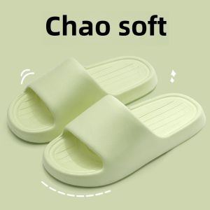 Odor-Resistant Mens Slippers Indoor Home Bathroom Non-Slip EVA Outdoor Wearable Summer 2024 New Style Casual Flat Bottom