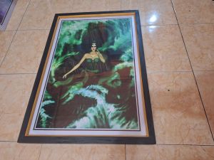 Hiasan Dinding Cetak Poster Ratu Pantai Selatan Plus bingkai ukuran 95cmx65cm