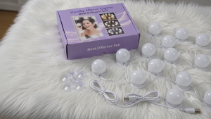 VANITY MIRROR LIGHTS WITH 10PCS SUNCTION AND DOUBLE SIDED TAPE