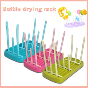 Baby Bottle Dry Rack Pink Blue Bottle Drain Drying Racks Cleaning Dryer Storage  Feeding Essentials Bottle-Feeding