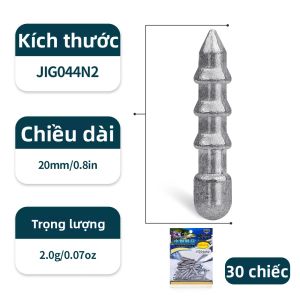 Bộ 30 Chì Câu Cá PROBEROS Chì Gắn Bề Mặt Cho Cần Câu Neko Và Wacky Rig Kèm Túi Đựng Đồ Câu