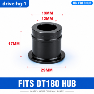 HG Freehub End Cap Adapter 12mm Thru Axle for DT Swiss 180 240 350 Rear Hub CNC Alloy Freehub Body Replacement
