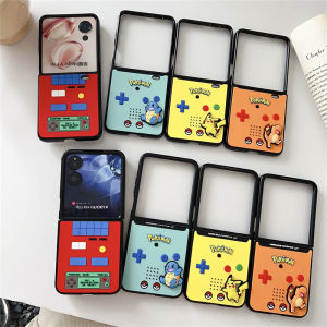 Pokemon Game Machine Compatible Xiaomi MIXFlip2 Phone Case Foldable Screen Honor MagicVFlip2 Protective Cover Cartoon Anime Anti-Fall Shell