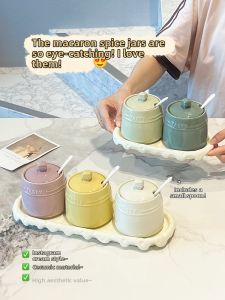 XIAOHUANGLU | Aesthetic Home Ceramic Seasoning Jars