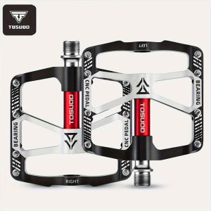 TOSUOD | TOSUOD 1 Pair Aluminum Alloy Bicycle Pedal Anti-slip Labor-saving Bearing Bicycle Accessories Bicycle Pedals