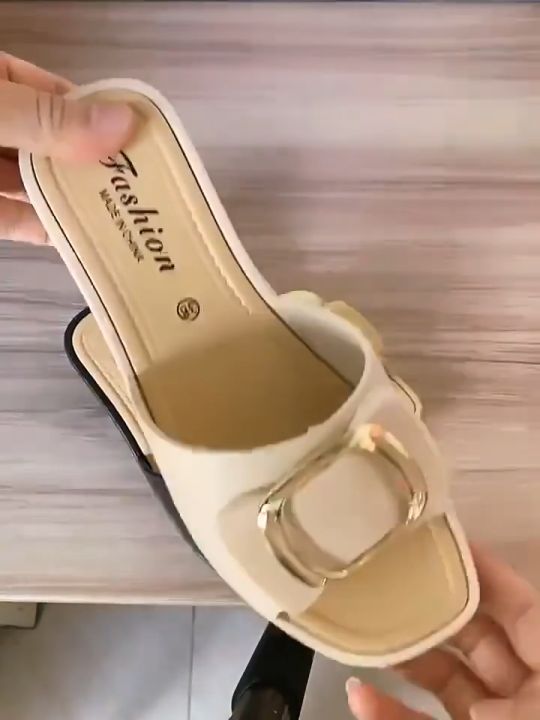 BRONSKI Sandals for women  2024 Korean New Fashion Women Sandals Flat Sandals Flat Slippers