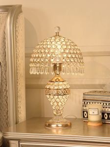 HAOXIANGJIA | Luxury Bedroom Bedside Crystal Lamp