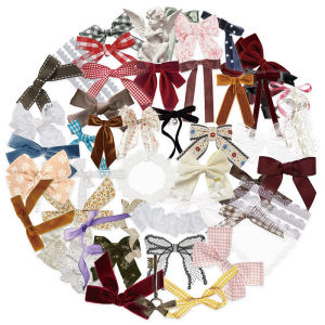 50PCS Bowknot Stickers Pink Bow Aesthetic Cute Decals Waterproof Vinyl Exquisite Bow Stickers for Envelopes Laptops Computer