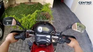 Holder Hp Sepeda Motor Anti Air Waterproof Kuat Kokoh Pasang di stang | stand bracket tempat hp motor case anti air phone holder sepeda motor ojek online murah | Holder Smartphone Universal Waterproof 5.5-6 Inch - ZXC6.3