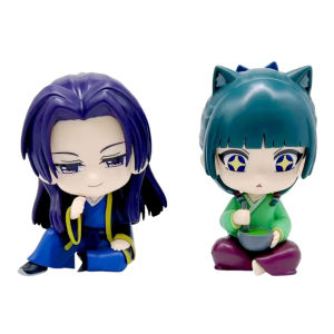 Bandai | The Apothecary Diaries Maomao Jinshi Q Version Mini Figure Anime Periphery Kawaii Sitting Toys Desktop Car Ornaments Model Gifts