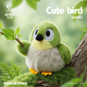 Cute Bird Plush Toys Sleeping Pillow Girls Dolls Sunbird Emerald Bird Soft Stuffed Toys Collectible Figures PP Cotton Material