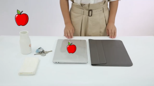 CASEKAKI BUSINESS PU Leather Waterproof Bag for 13 15 Inch Laptop Notebook Sleeve Foldable Stand Bag Case for MacBook Pro Air