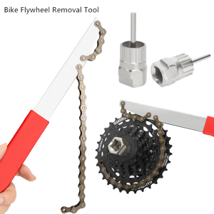 Portable Bike Cassette Removal Tool Kit – 12-Teeth Flywheel Wrench for MTB Road Bike Sprocket Bicycle Repair Tool for Freewheel