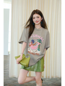 Vintage Hand-painted Loose Oversized T-shirt