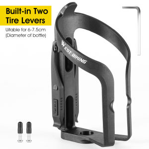 West Biking | WEST BIKING Multifunctional Bicycle Bottle Cage With Tire Levers Lightweight Anti-slip Bike Water Bottle Holder Bike Accesories