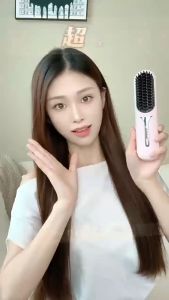 Hair Straightener Portable Negative Ion Cordless Hair Straightener Straighten Curly Hair 3-speed Adjustable Temperature