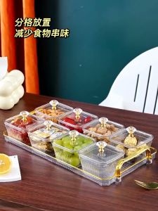 Anabelle Toples Lebaran Snack Tray Tempat Camilan Aestetik Mewah Toples Gold 4 & 6 Sekat