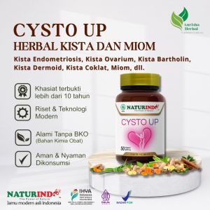 Obat Herbal Kista Dan Miom CYSTO UP Naturindo Isi 50 Kapsul
