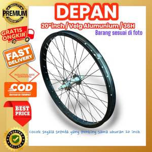 ( WS 20 INCH ALLOY / TOORPEDO ) Roda Velg Wheelset Sepeda BMX 20 Inch Alumunium Torpedo Mini Seli