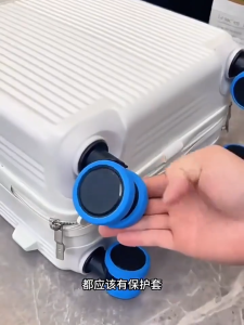 Luggage Wheel Cover 8pcs Silicone Suitcase Casters Protector Reduce Noise Anti-Wear Roda Bagasi Travel