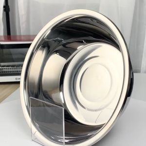 ชามผสม ชามผสมอาหาร ผลิตจากสแตนเลสเกรดอาหาร ใช้อุ่นอาหารบนเตาได้ ภาชนะเตรียมอาหาร