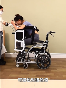 Lift-up Hydraulic Wheelchair Disabled Assisted Trolley with Fixed Seat Belt Elderly Transfer Trolley Elderly Lift-up Transfer Bed Electric wheelchair load-bearing 200KG