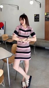 Miniden: ผ้าไหมพรมร่องยืดเยอะมาก สาวอวบใส่ได้น้า รุ่น ออโรร่า