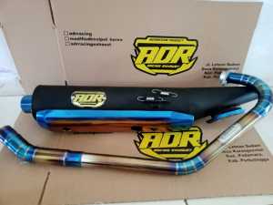 Knalpot standar racing vixion original ADR Racing full bluemoon
