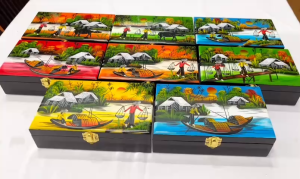 Hộp trang sức Sơn Mài Cao Cấp size 12x20x6 cm đựng đồ trang sức vật dụng nhỏ xinh phòng ngủ trang trí quà tặng.