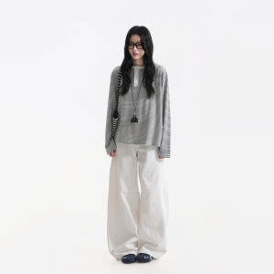 zuocisankon | Henley Collar Loose Fit T-shirt