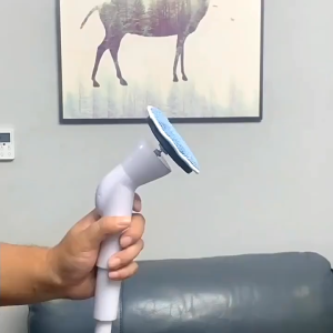 แปรงขัดห้องน้ําไฟฟ้า(แถมฟรี!!หัวแปรงเปลี่ยน 5 หัว ขัดพื้น ห้องน้ำ แก้ว ชักโครก ล้างรถ）ขจัดคราบได้อย่างง่ายดายและมีประสิทธิภาพ มีช่องใส่น้ำยาในตัว แปรงทำความสะอาดไฟฟ้า