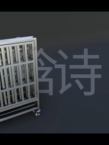 不锈钢加粗狗笼 - 大中型犬折叠宠物笼  Reinforced Stainless Steel Dog Crate - Foldable for Large & Medium Dogs