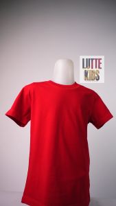 KAOS POLOS ANAK | KAOS ANAK BAHAN KATUN | BAJU OBLONG ANAK WARNA MERAH | LUTTE KIDS