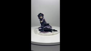 Bandai | 12cm My Dress-Up Darling Anime Figure Black Maid Outfit Kitagawa Marin Action Figure Shizuku Kuroe Figurine Collection Model Toy